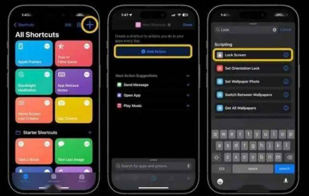 饶平苹果14锁屏维修店分享iPhone14升级iOS16.4后如何创建锁屏快捷方式 