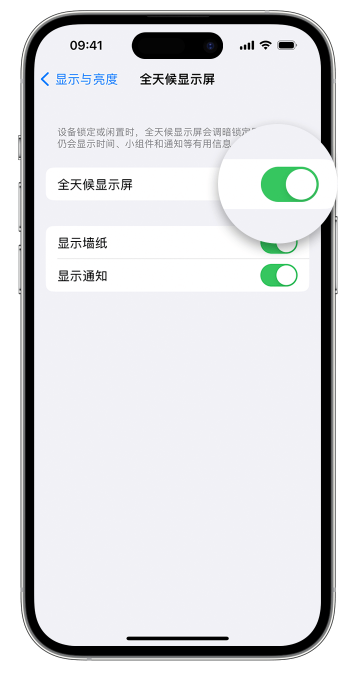 饶平苹果14维修店分享如何自定义 iPhone 14 Pro 常亮显示屏 