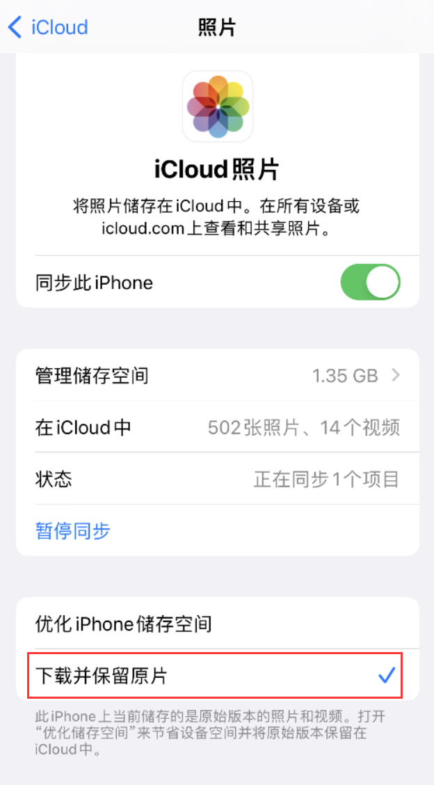 饶平苹果手机维修分享iPhone 无法加载高质量照片怎么办 