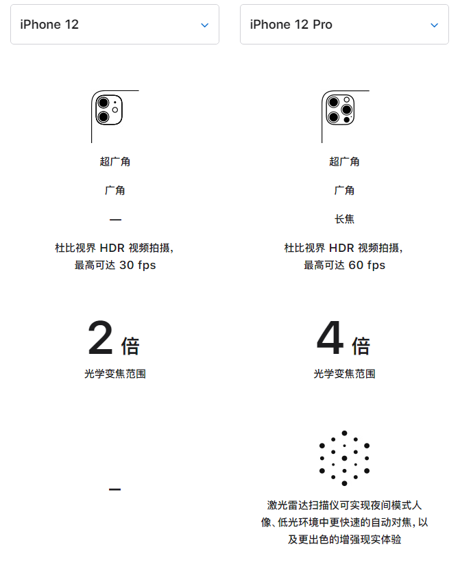 饶平苹果手机维修分享苹果 iPhone 12 与 iPhone 12 Pro 选哪款 
